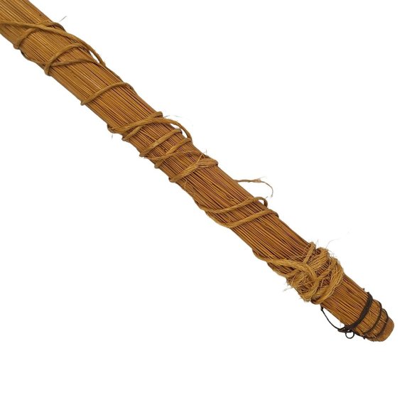 Vintage Handmade Straw Fireplace Hearth Broom Primitive Country Farmhouse Rustic - Picture 8 of 10